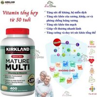 Vitamin tổng hợp từ 50 tuổi mature multi Kirkland Signature tăng sức đề kháng, xương, răng và cơ bắp khỏe surihouse89