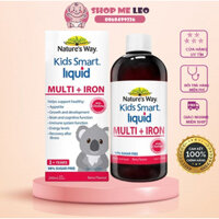Vitamin tổng hợp và sắt nước nature's way cho bé, natures way kids smart liquid multi iron 200ml úc