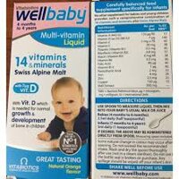 Vitamin tổng hợp Wellbaby cho bé 150ml [ Anh] date 2025
