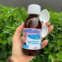 Vitamin Tổng Hợp Wellbaby Cho Bé 150ml, Wellbaby 14 Vitamin Tăng Sức Đề Kháng Cho Bé - UK