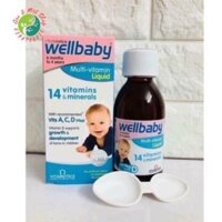 Vitamin tổng hợp wellbaby cho bé 150ml [ Anh] date xa