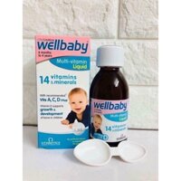 Vitamin tổng hợp wellbaby cho bé 150ml: Anh Quốc (date 2021)
