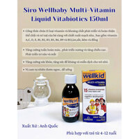 Vitamin tổng hợp Wellkid Multi Vitamin cho bé 4 tuổi - 12 tuổi (150ml)