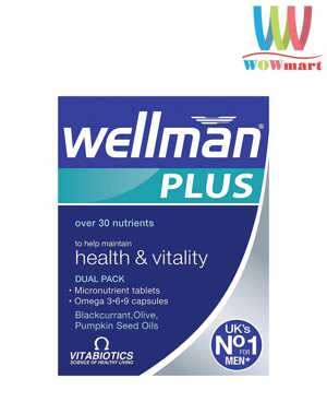 Vitamin Wellman Plus Omega 3,6,9 cho nam trên 20 tuổi