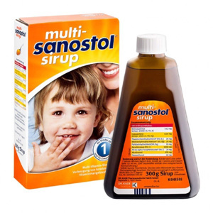 Vitamine tổng hợp cho trẻ biếng ăn từ 1- 6 tuổi - Multi Sanostol sirup 1 300gram