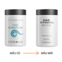 VITAMINS HAIR CODE AGE VIÊN UỐNG VIÊN UỐNG PHỤC HỒI VÀ NGĂN NGỪA TÓC GÃY RỤNG 120 VIÊN (HÀNG CÔNG TY CÓ TEM)