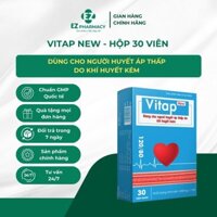 Vitap New Hộp 30 viên - Hỗ trợ làm giảm các biển hiện do khí huyết kém.