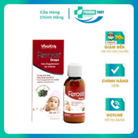 Vivakids Ferosis Drops - bổ sung sắt acid folic và vitamin B12 - NT Phương Thúy