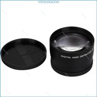 Vivi 58mm Telephoto Lens 2 0X Đa Năng Teleconverter Lens Máy Ảnh DSLR Phụ Kiện