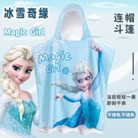 Vivi. Os Frozen Khăn Tắm Có Mũ Trùm Đầu Dễ Thương Áo choàng Tắm Phong Cách Công Chúa Hộ Gia Đình Khăn Đi Biển Mùa Xuân Nóng Trẻ Em Bơi Towe