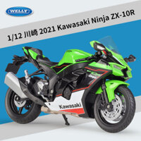 「Vivi Toys」 WELLY 1: 12 Kawasaki 2021Ninja ZX10R Xe máy nặng Diecast 250131   SZEZ.