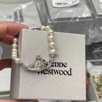 Vivienne Westwood Bạc Kim cương ngọc trai vòng đeo tay