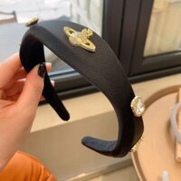 Vivienne Westwood Diamond Saturn Không Đều Bọt Biển Cao Cấp Mũ Đội Đầu