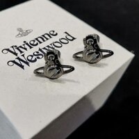 Vivienne Westwood Phiên Bản Cao Cấp Punk Phong Cách Sao Thổ Bông Tai Dành Cho Nam Và Nữ