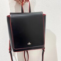 Vivienne Westwood Saturn Da Bò Ba Lô Cổ Retro Di Động Đại Học Gió Đi Lại Túi Đa Năng