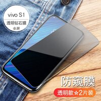 Vivos1 Miếng Dán Cường Lực Anti-Peeping Vivo S1 Dán Chống Xem Trộm Chống Trộm Cắp Nhìn Lén Điện Thoại Toàn Màn Hình Phủ Nguyên Đai Nguyên Kiện Xưởng Ban Đầu Chống Ánh Sáng Màu Xanh Vừa Kính Đầy Đủ bao Gồm Không Có Viền Trắng Bảo Vệ Màng Dán S1pro