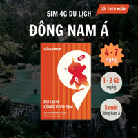 VIVU SIM 4G Đông Nam Á 5 nước (1Gb-2Gb/ngày) - Gói ngắn ngày