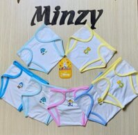 VK-Sỉ 10 tã dán trắng vải thun lạnh Minzy cho bé sơ sinh