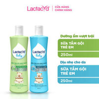 VK-Sữa tắm gội em bé LACTACYD extra milky và gentle care 250ML và vòi 500ML (Có thể dùng trị rôm sảy cho trẻ sơ sinh)