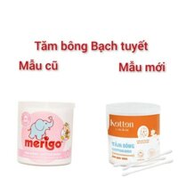 VK-Tăm bông Kotton Bạch Tuyết hũ nhỏ 120 que và hũ đại 336 cây