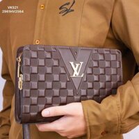 VKS21 Ví Khóa Số, Ví Nam Cầm tay, Clutch Cầm Tay Nam Da Bò Louis Vuitton