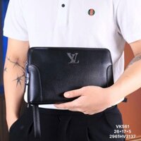 VKS61 Ví Khóa Số, Ví Nam Cầm tay, Clutch Cầm Tay Nam Da Bò Louis Vuitton