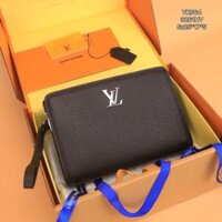 VKS64 Ví Khóa Số, Ví Nam Cầm tay, Clutch Cầm Tay Nam Da Bò Louis Vuitton