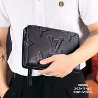 VKS65 Ví Khóa Số, Ví Nam Cầm tay, Clutch Cầm Tay Nam Da Bò Louis Vuitton