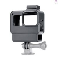 Vlog Case Camera Hành Động Vỏ Vlogging Lồng Khung Có Giá Đỡ Giày Lạnh Cho GoPro Hero 7 6 5 Đen Cho Mic Ngoài & Pro 3.5 Mm Mic Adapter