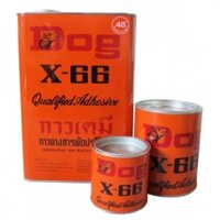 VLXD Keo Dog X66 dính thảm, da, cao su, màng nhựa với gỗ, formica 600ml