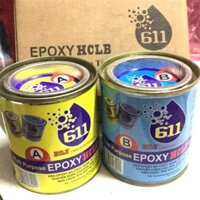 VLXD Keo epoxy AB 2 thành phần 611 siêu dính đa năng (0,3kg)