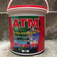 VLXD Sơn nước màu trắng quét tường nội/ngoại thất ATM (3,5L) [Sơn chậu]