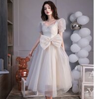 VM2025 Đầm nhỏ phong cách Pháp mới cho trang phục thường ngày, đầm tiệc thanh lịch cho phụ nữ, đầm dạ hội cao cấp cho sinh viên