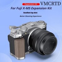 Vmcrtd Finger Grip, Bộ mở rộng máy ảnh bằng nhôm Tay cầm bằng gỗ nguyên khối tấm L, Bộ nút chụp phát hành nhanh bền bỉ cho Fuji X-M5