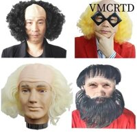 Vmcrtd Mũ hói Tóc Giả, Lễ Hội Carnival Tiệc Vui Nhộn Tóc Giả, Quà Tặng Thời Trang Chú Hề Cosplay Nhiều Màu Sắc Chú Hề Tóc Giả Tiệc Halloween