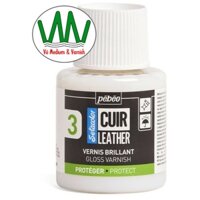 [VmV] Vecni phủ BÓNG SÁNG dùng cho da tổng hợp Pebeo CUIR Leather Vernis Brillant (Gloss Varnish) chai 110ml