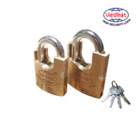 [VN01] Khóa cầu treo chống cắt thân đồng Việt Nhật - Chìa hai hàng bi - Khóa Việt Nhật hàng chính hãng