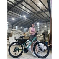 VN06 - XE ĐẠP KHUNG NHÔM VINASORT (ẢNH THẬT SHOP TỰ CHỤP) ĐỀ SHIMANO, LỐP KENDA