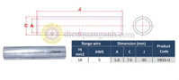 VN16-U – Ống nối đồng cáp ngầm trung thế 30KV, 16mm²