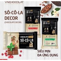 VNCHOCOLAT DECOR CHOCOLATE - Socola ĐEN + TRẮNG (VIỆT NAM) - HÀNG PHỔ THÔNG GÓI 1KG