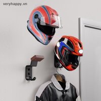 Vnfacc 1 / 2 Cái Giá đỡ mũ bảo hiểm xe máy mới Móc treo đa năng Giá đỡ mũ bảo hiểm chắc chắn có móc treo tường tại nhà Giá trưng bày mũ bảo hiểm xe máy.