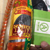 Vỏ 300 - 17 có  xài ruột Casumina chính hãng  ( viền xanh lá )