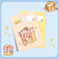 Vở 4 ô ly LUFY 48 trang Hải Tiến 1886 - Định lượng 100gsm - Mua 10 tặng 1 bút chì