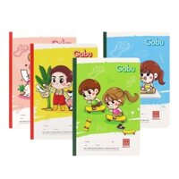 Vở 4 ôly Hồng Hà 80 trang 0549 School GaBu Vở chống lóa - Màu bạn nữ
