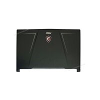 Vỏ A MSI GE Raider GE73 3077C5A213 Đen Kim loại Vân xước Bóng Logo đèn & GE73 8RF 249VN 428VN RGB (ORG +)