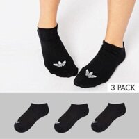 Vớ adidas cổ ngắn 1 set 3 đôi cùng màu.