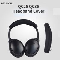 Vỏ băng đô WALKIE QC25 QC35, Tấm bảo vệ băng đô thay thế có dây kéo [Lắp đặt dễ dàng] cho tai nghe Bose QuietComfort 25, QuietComfort 35 (Đen)