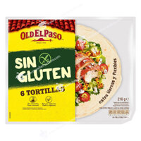 Vỏ Bánh Không Gluten Old El Paso Gluten Free Tortillas, Túi 216g, 6 Cái