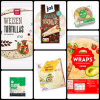 Vỏ Bánh Tortilla Mexico 6 Stick/ Classic Diego’s GoWell 400gr/ Golda"hren Wraps Green 372gr/ Rewe Beste Wahl Weizen/ Mai