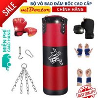 Vỏ Bao Cát Đấm Bốc 3 Lớp Cao Cấp Vỏ Bao Cát Boxing Chính Hãng miDoctor, Trụ Đấm Bốc Treo
